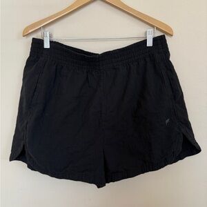 Fabletics Women’s Gauzy Cotton Lightweight Pull On Black Shorts Sixe XL